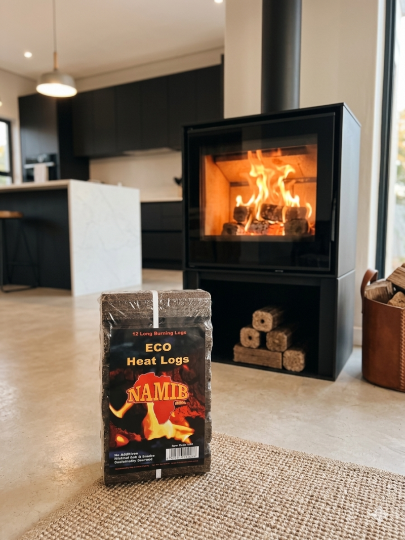 Namibian Hardwood Eco / Heat Logs (12 LOGS)(10kg)