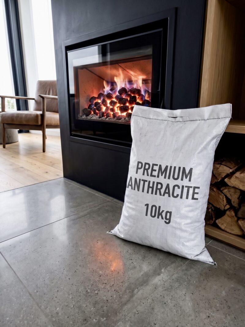 Bags of premium Anthracite coal for sale in Cape Town.