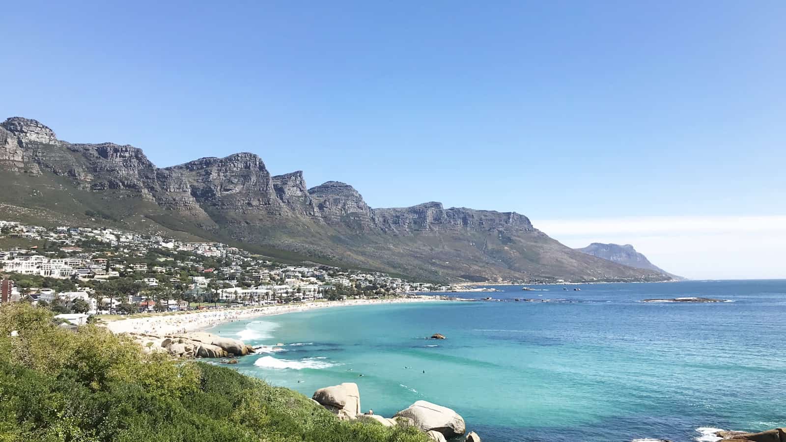 Camps Bay beach below the Twelve Apostles, Cape Town